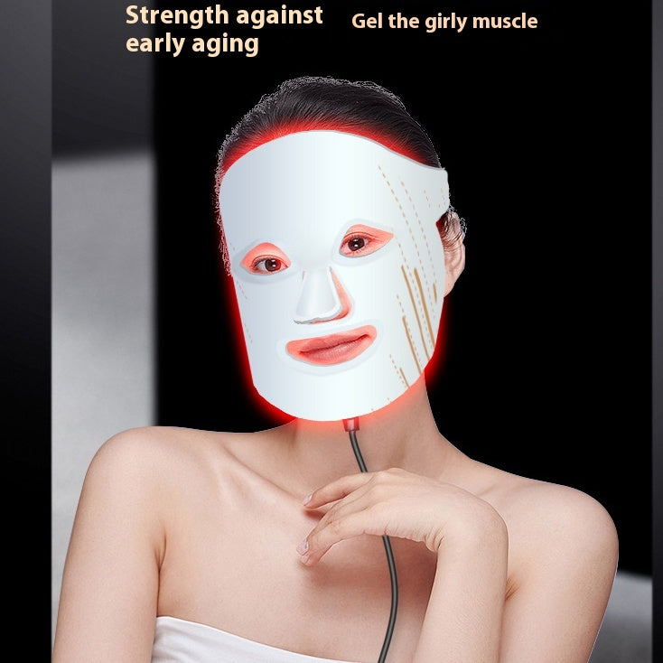 LumiGlow silicone LED face mask